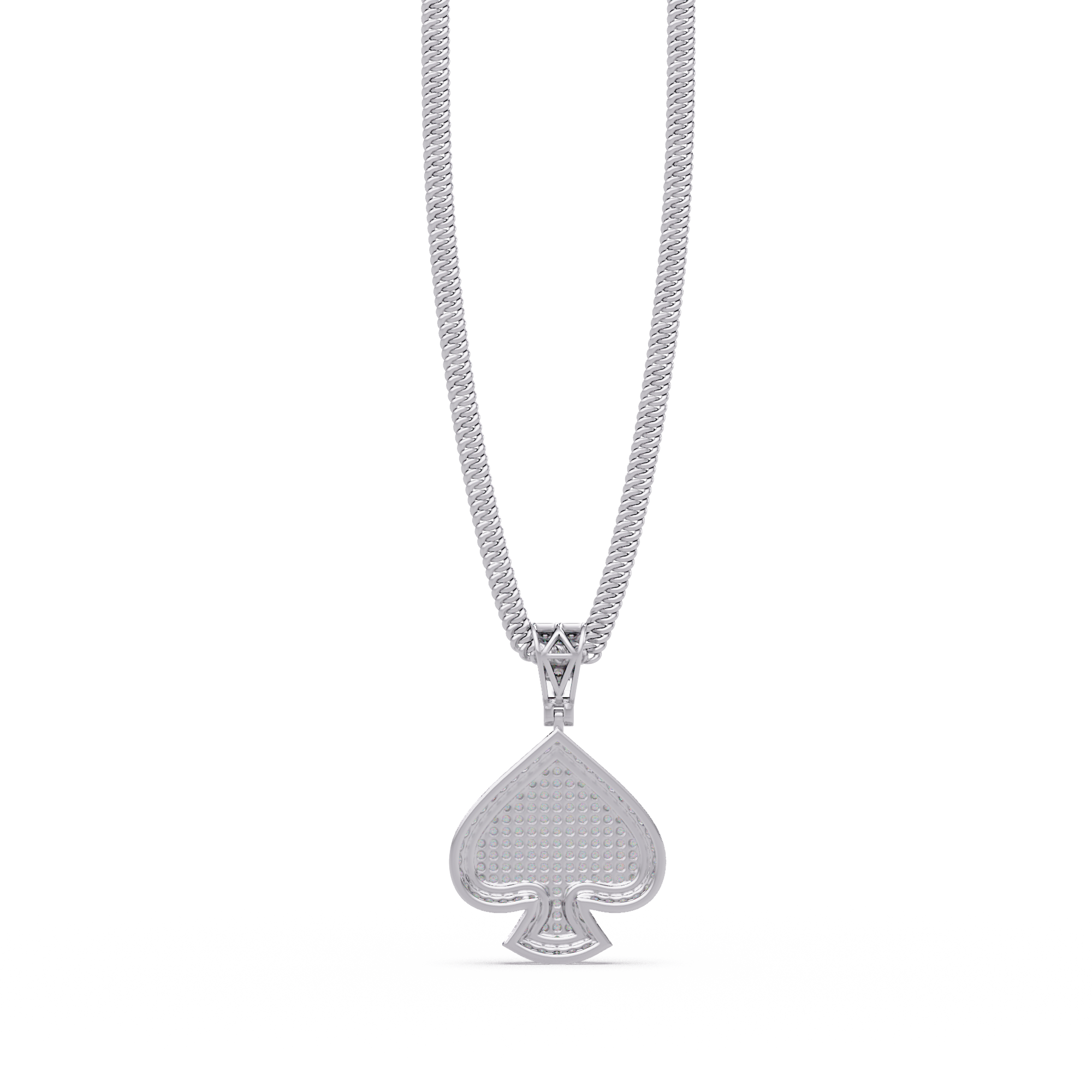 Ace of Spades VVS Moissanite Diamond Luxury Pendant