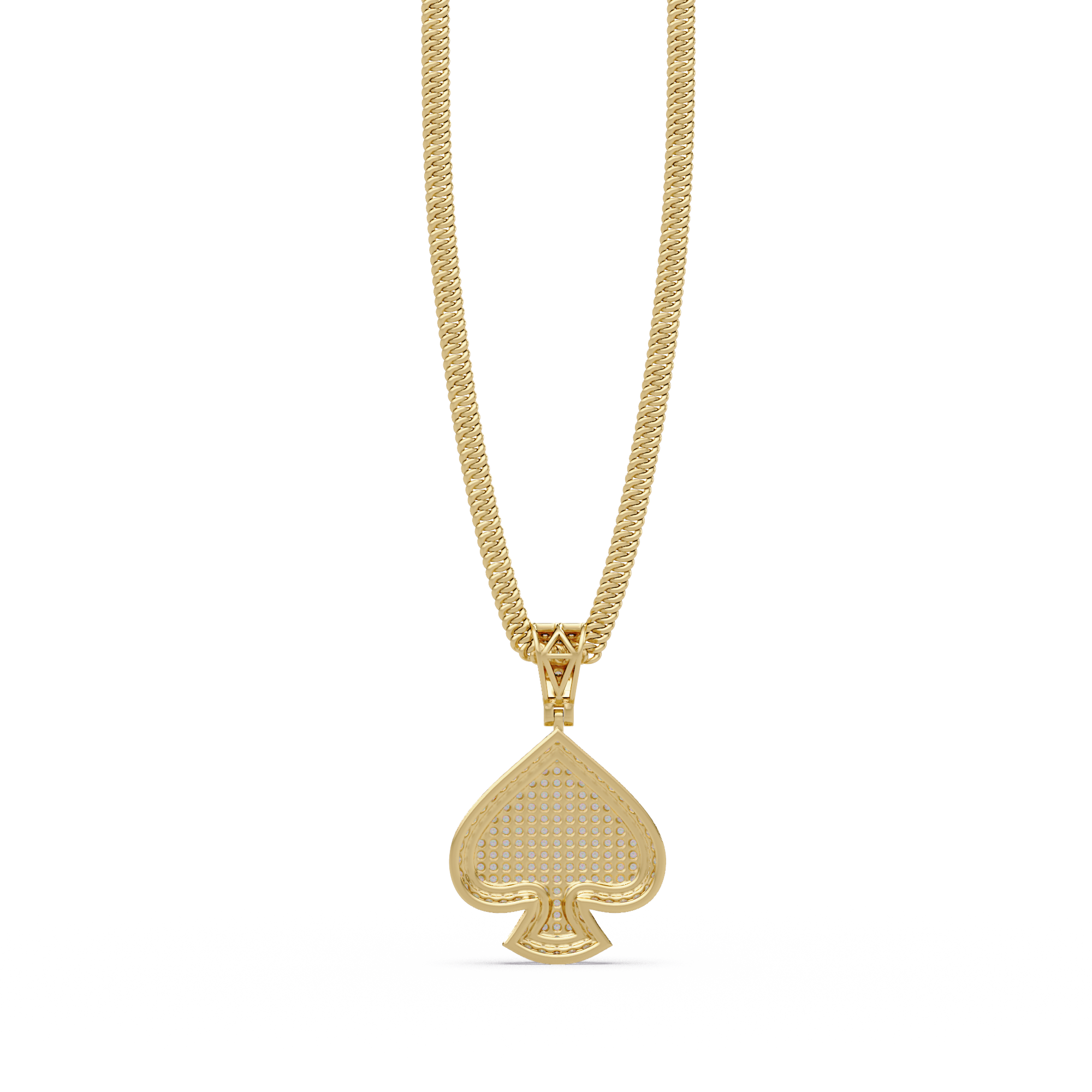 Ace of Spades VVS Moissanite Diamond Luxury Pendant