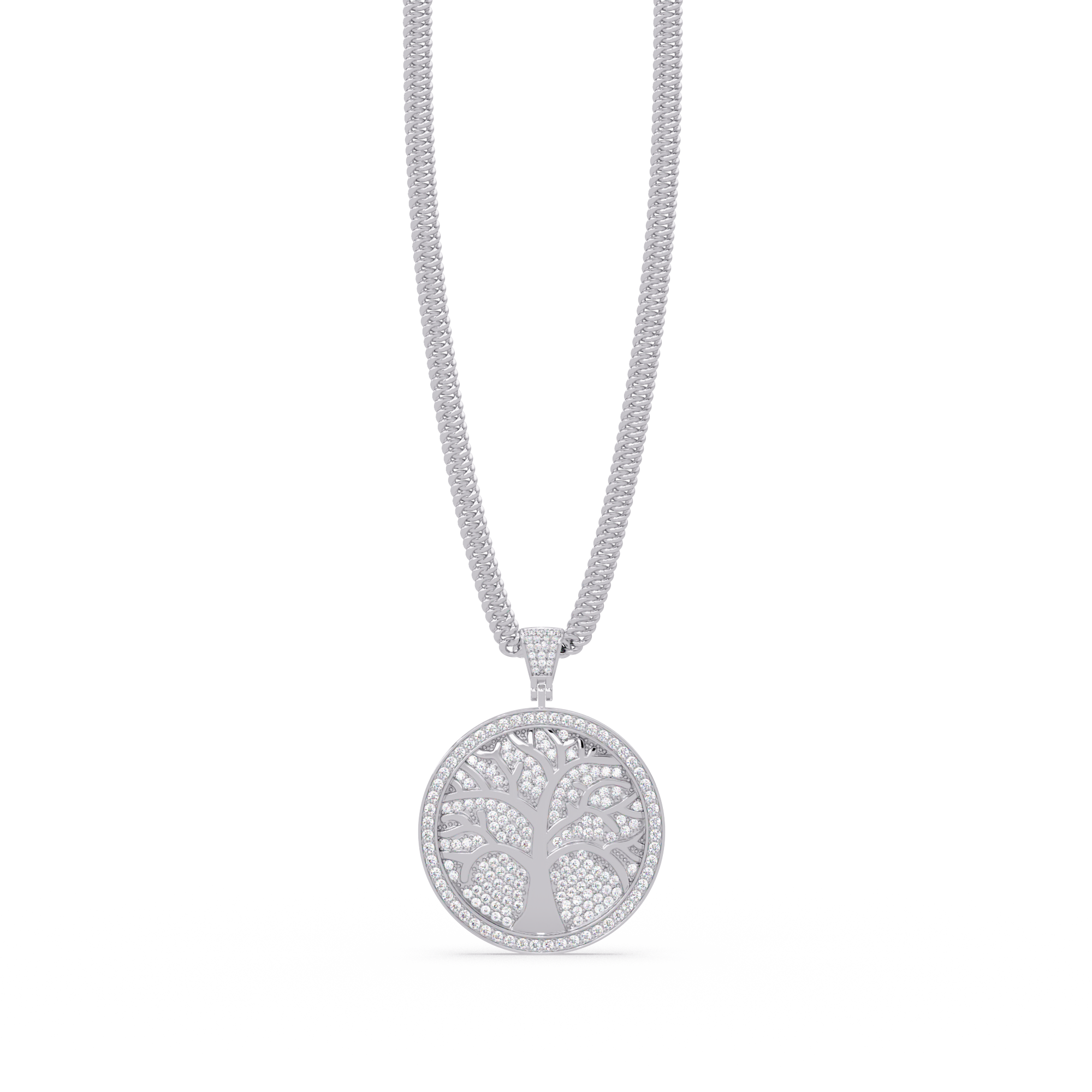 Tree of Life VVS Moissanite Diamond Custom Design Pendant