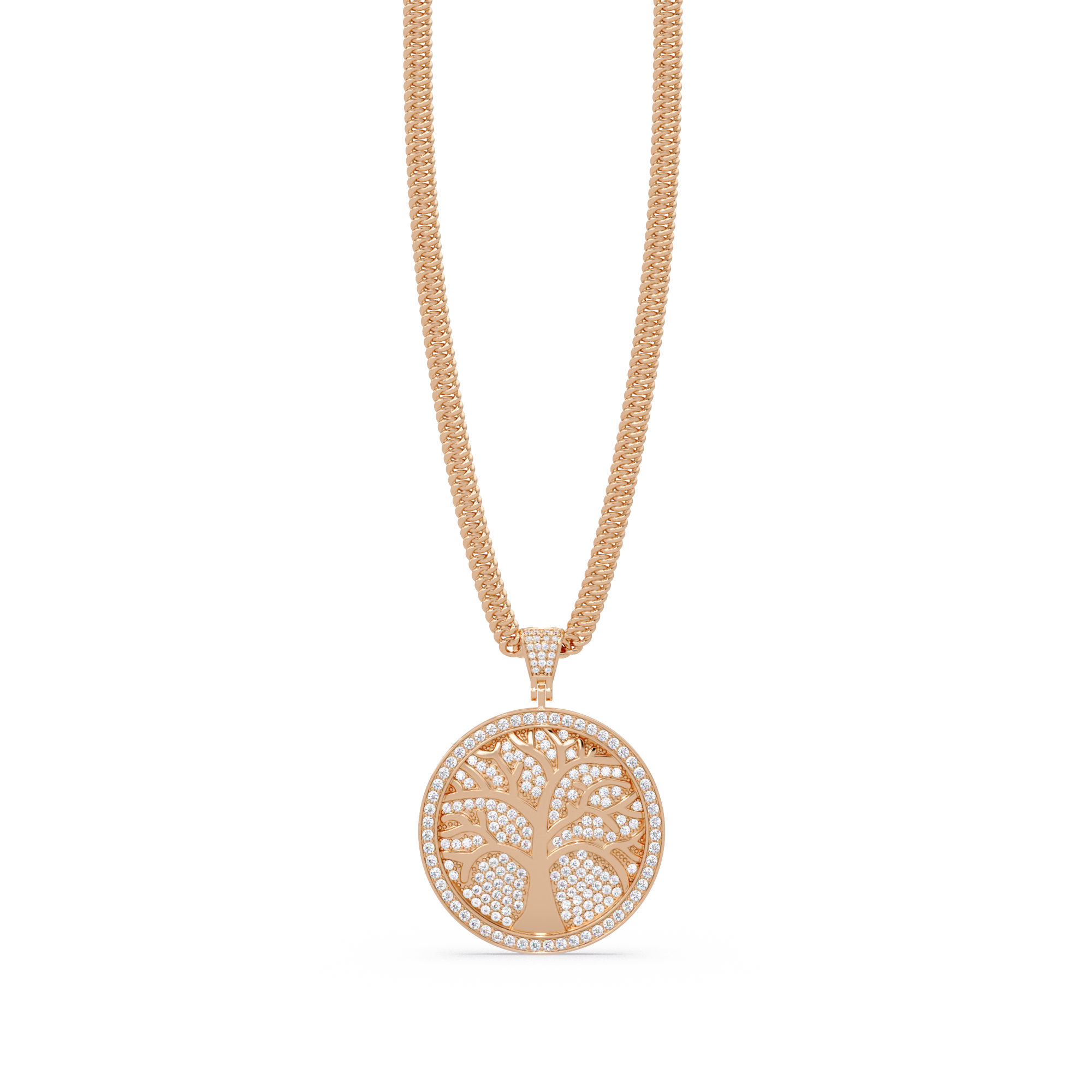 Tree of Life VVS Moissanite Diamond Custom Design Pendant