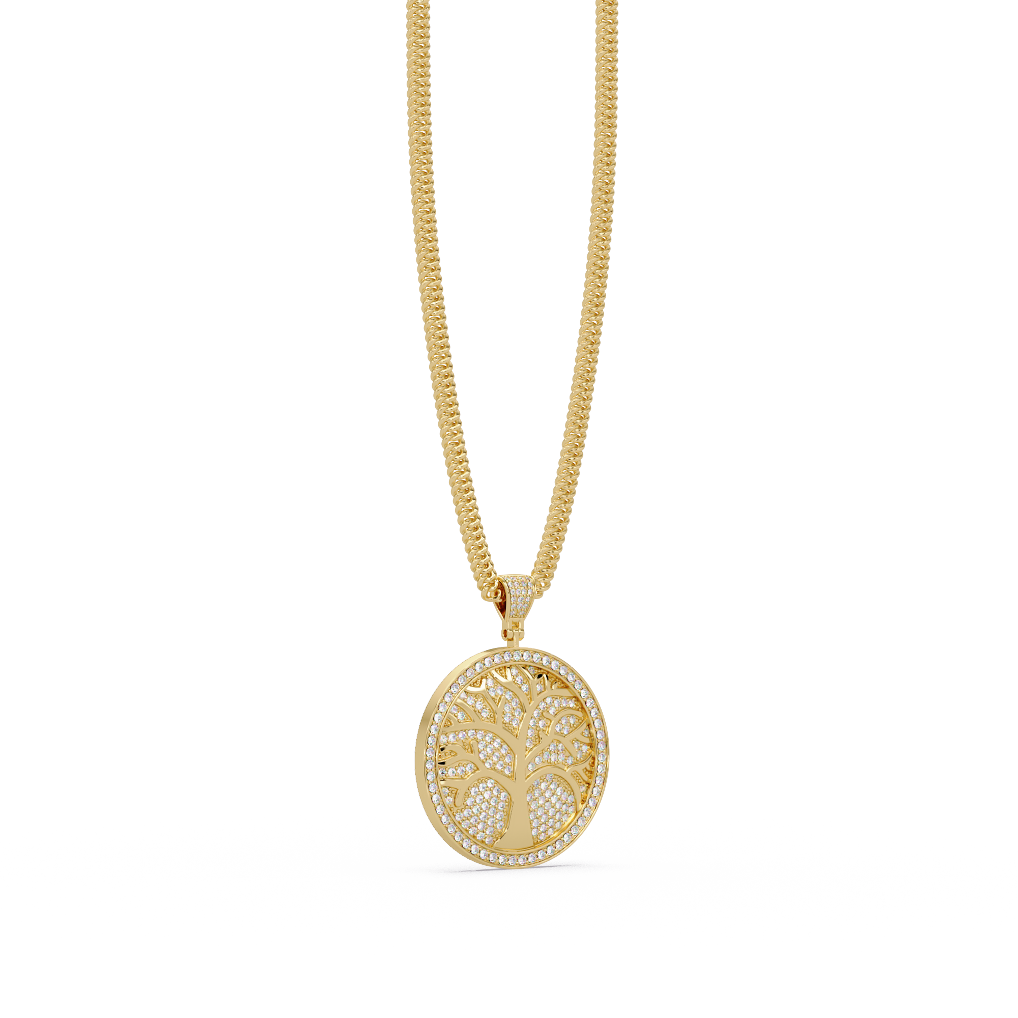 Tree of Life VVS Moissanite Diamond Custom Design Pendant