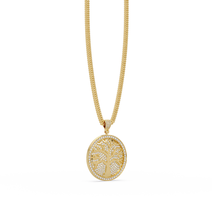Tree of Life VVS Moissanite Diamond Custom Design Pendant