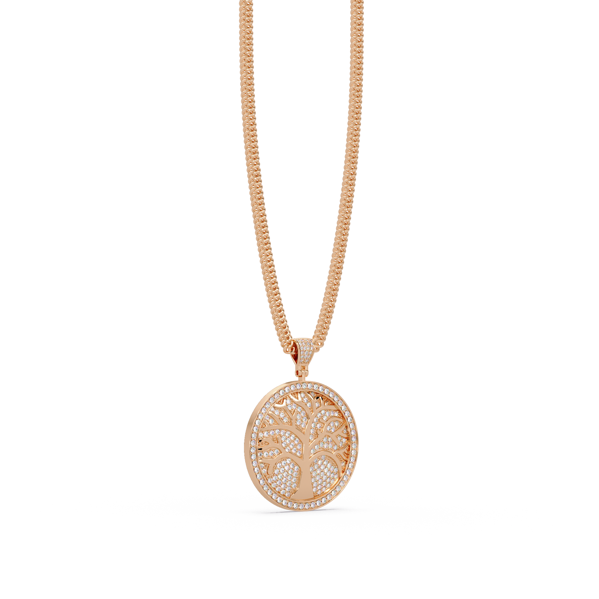 Tree of Life VVS Moissanite Diamond Custom Design Pendant