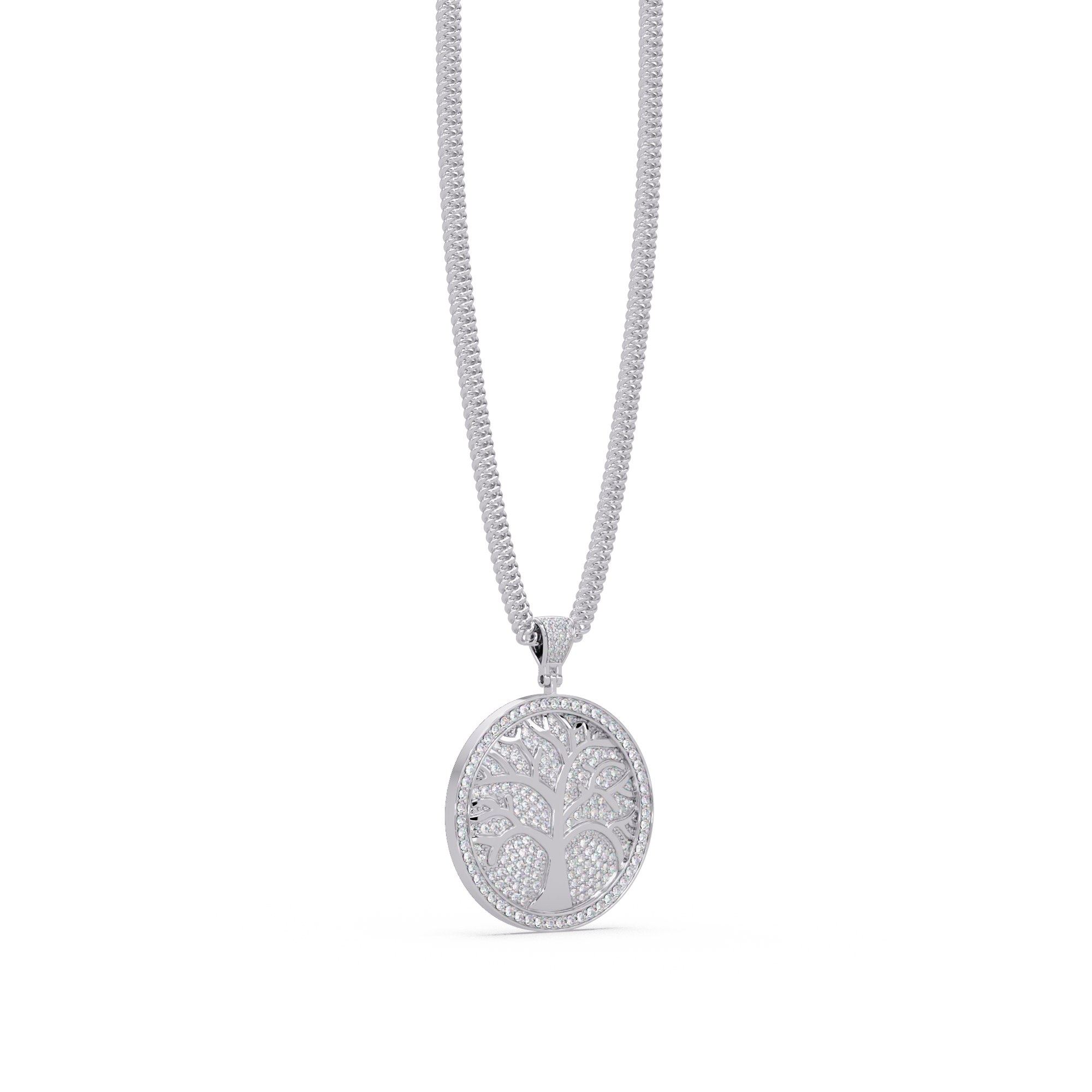 Tree of Life VVS Moissanite Diamond Custom Design Pendant