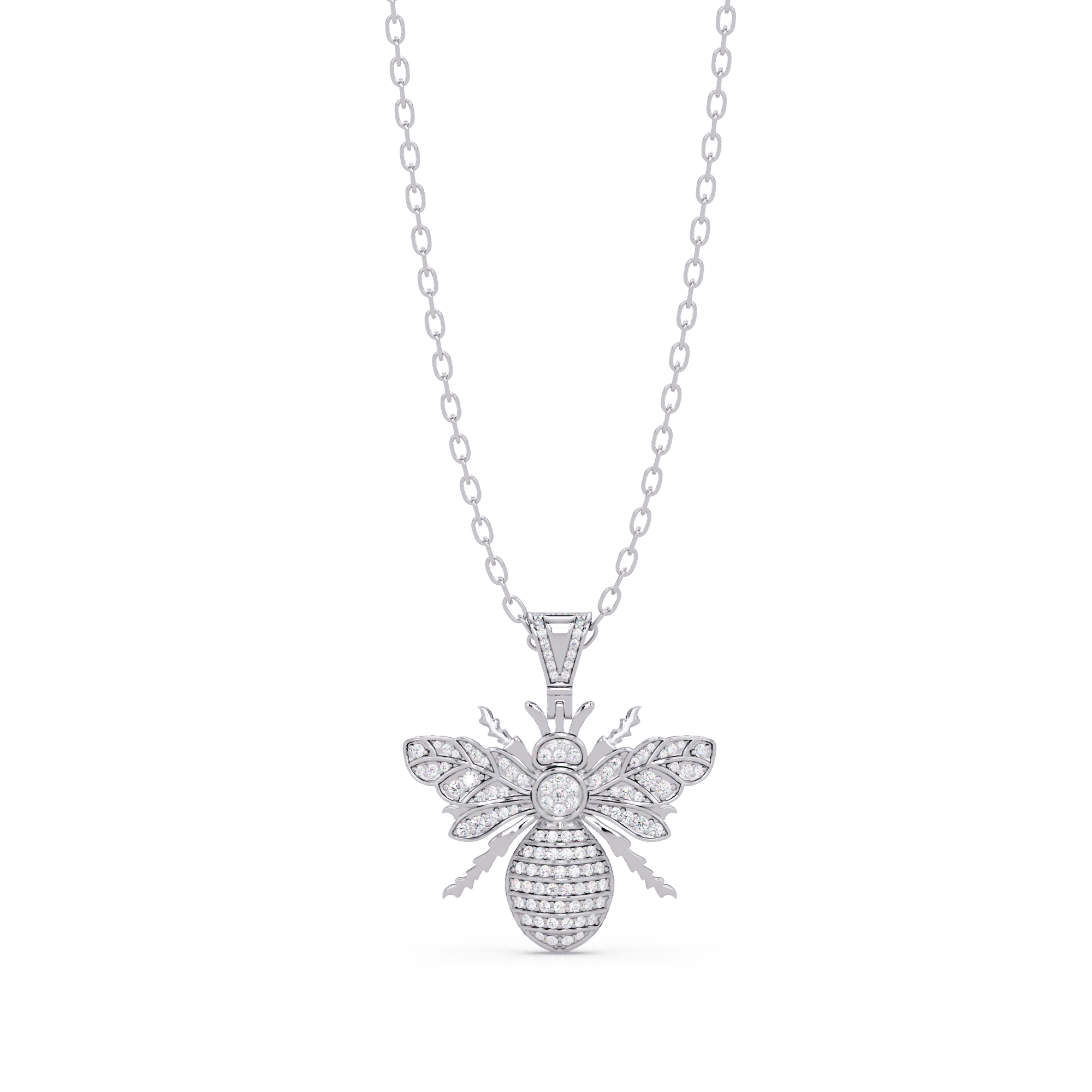 Queen Bee VVS Moissanite Diamond Pendant | Nature Inspired Jewelry