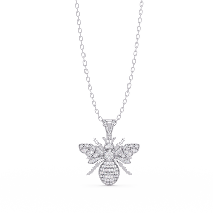 Queen Bee VVS Moissanite Diamond Pendant | Nature Inspired Jewelry