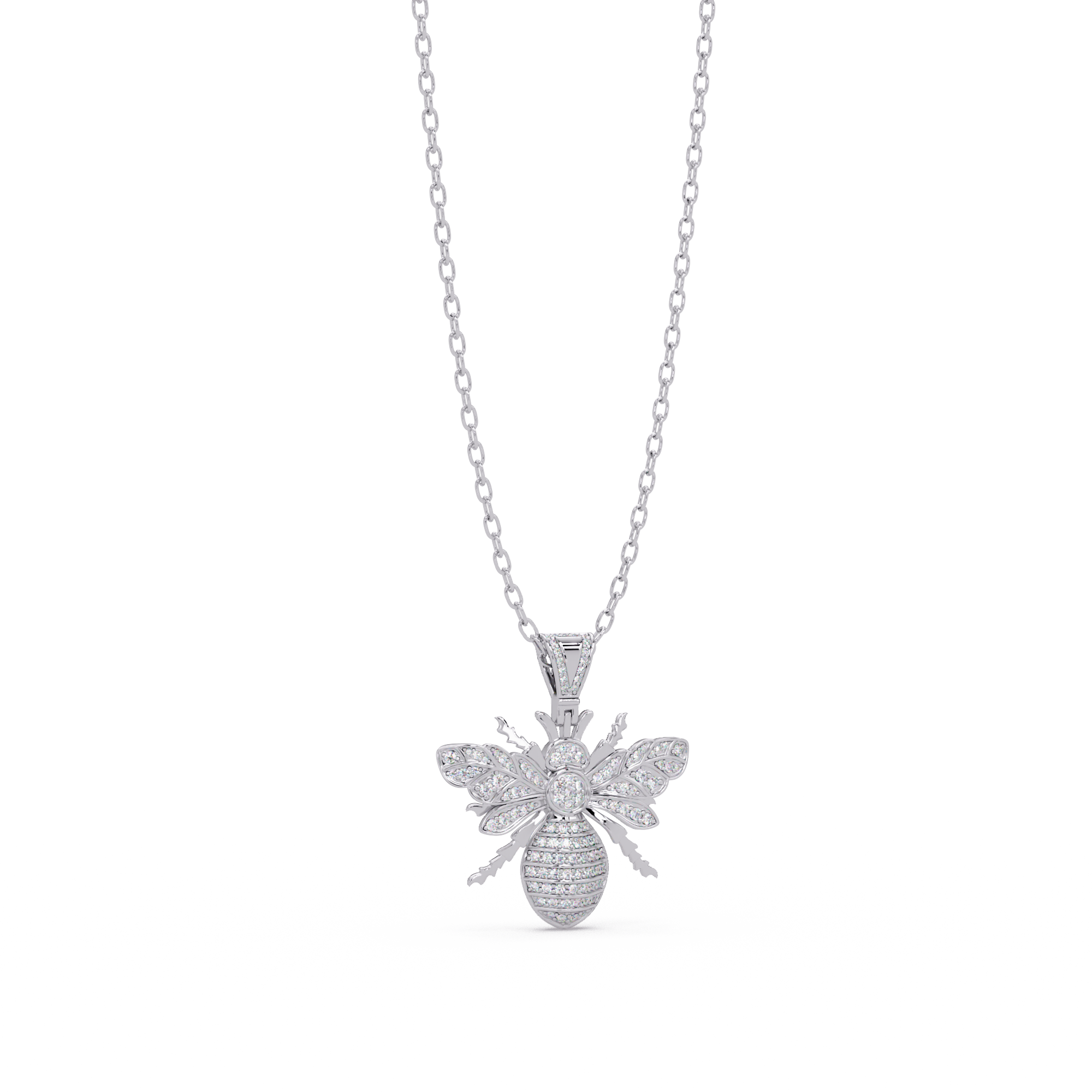 Queen Bee VVS Moissanite Diamond Pendant | Nature Inspired Jewelry