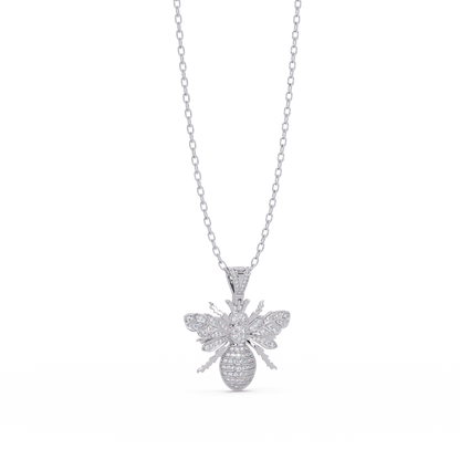 Queen Bee VVS Moissanite Diamond Pendant | Nature Inspired Jewelry