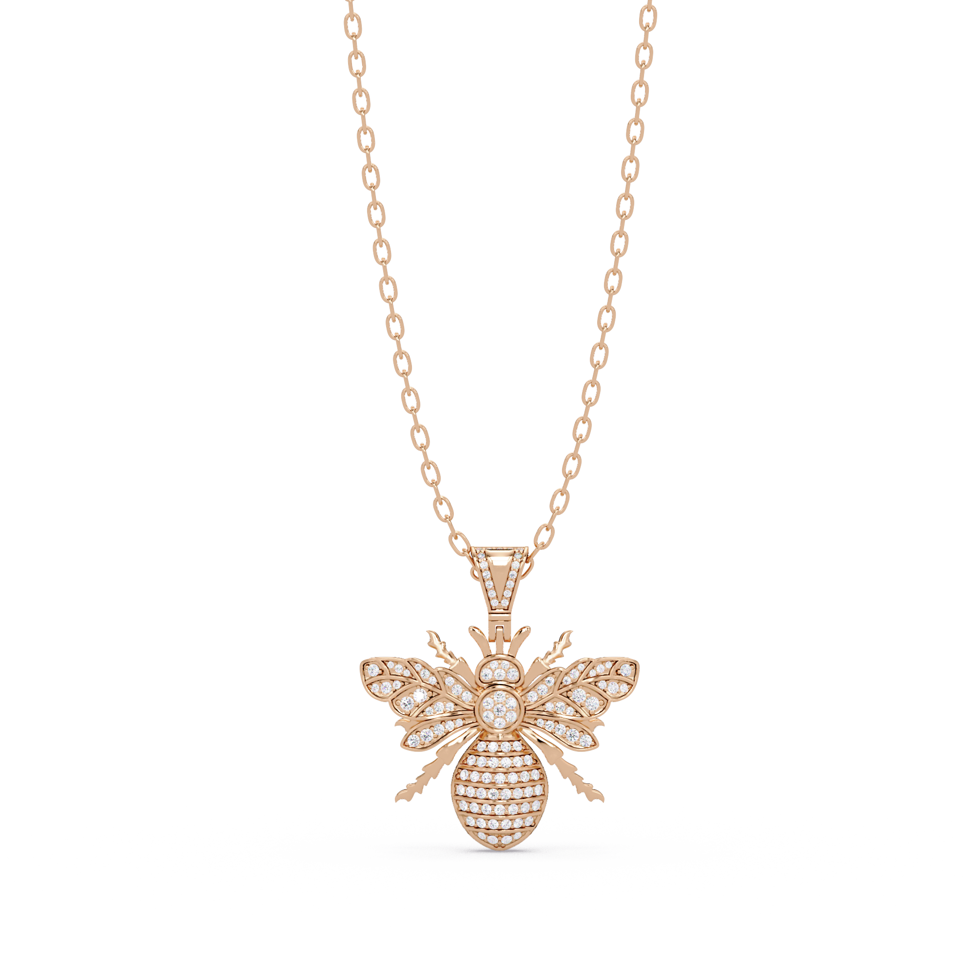 Queen Bee VVS Moissanite Diamond Pendant | Nature Inspired Jewelry