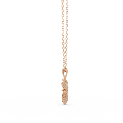 Queen Bee VVS Moissanite Diamond Pendant | Nature Inspired Jewelry