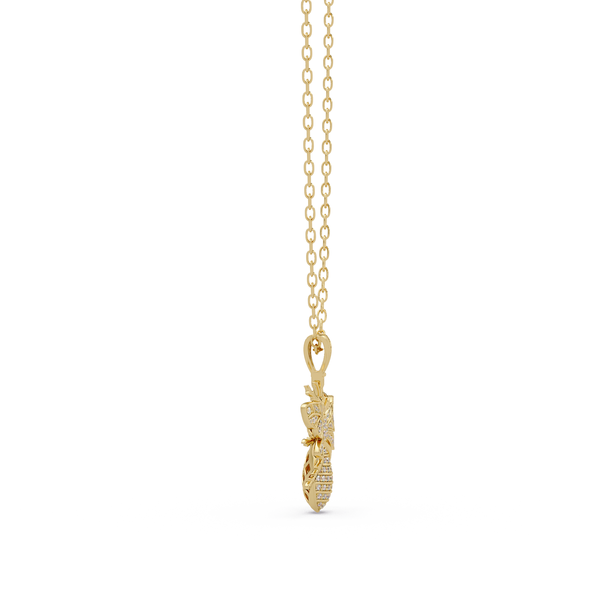 Queen Bee VVS Moissanite Diamond Pendant | Nature Inspired Jewelry
