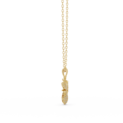 Queen Bee VVS Moissanite Diamond Pendant | Nature Inspired Jewelry