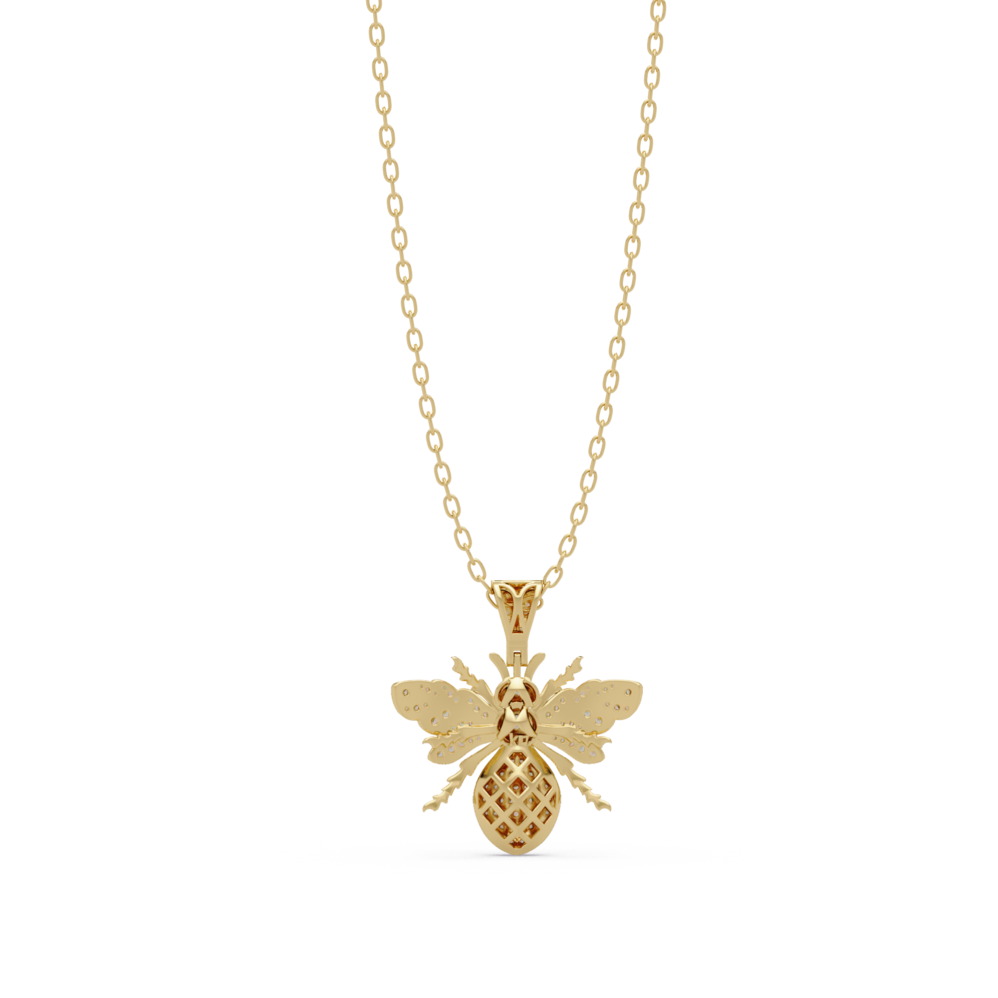Queen Bee VVS Moissanite Diamond Pendant | Nature Inspired Jewelry