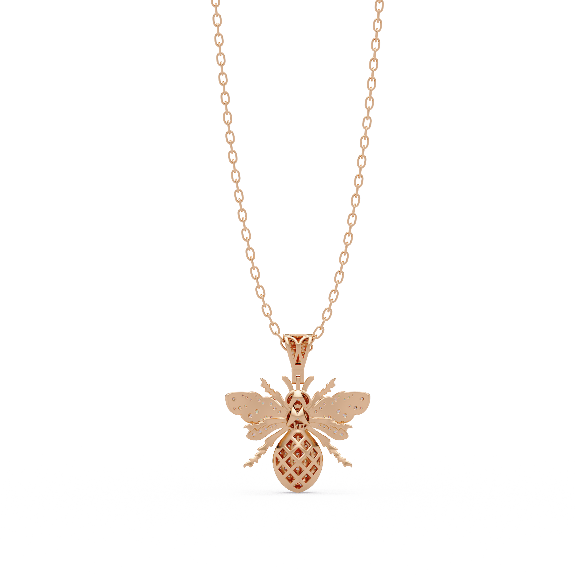Queen Bee VVS Moissanite Diamond Pendant | Nature Inspired Jewelry