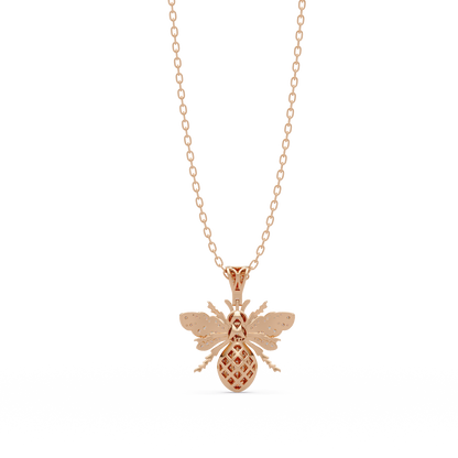 Queen Bee VVS Moissanite Diamond Pendant | Nature Inspired Jewelry