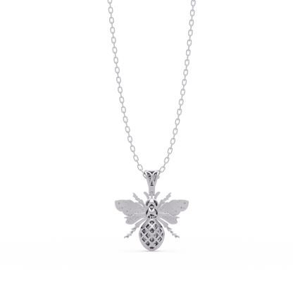 Queen Bee VVS Moissanite Diamond Pendant | Nature Inspired Jewelry