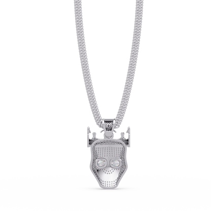 Crown Mask VVS Moissanite Diamond  Pendant Unique Hip-Hop Inspired Diamond Jewelry