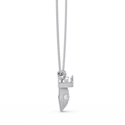 Crown Mask VVS Moissanite Diamond  Pendant Unique Hip-Hop Inspired Diamond Jewelry