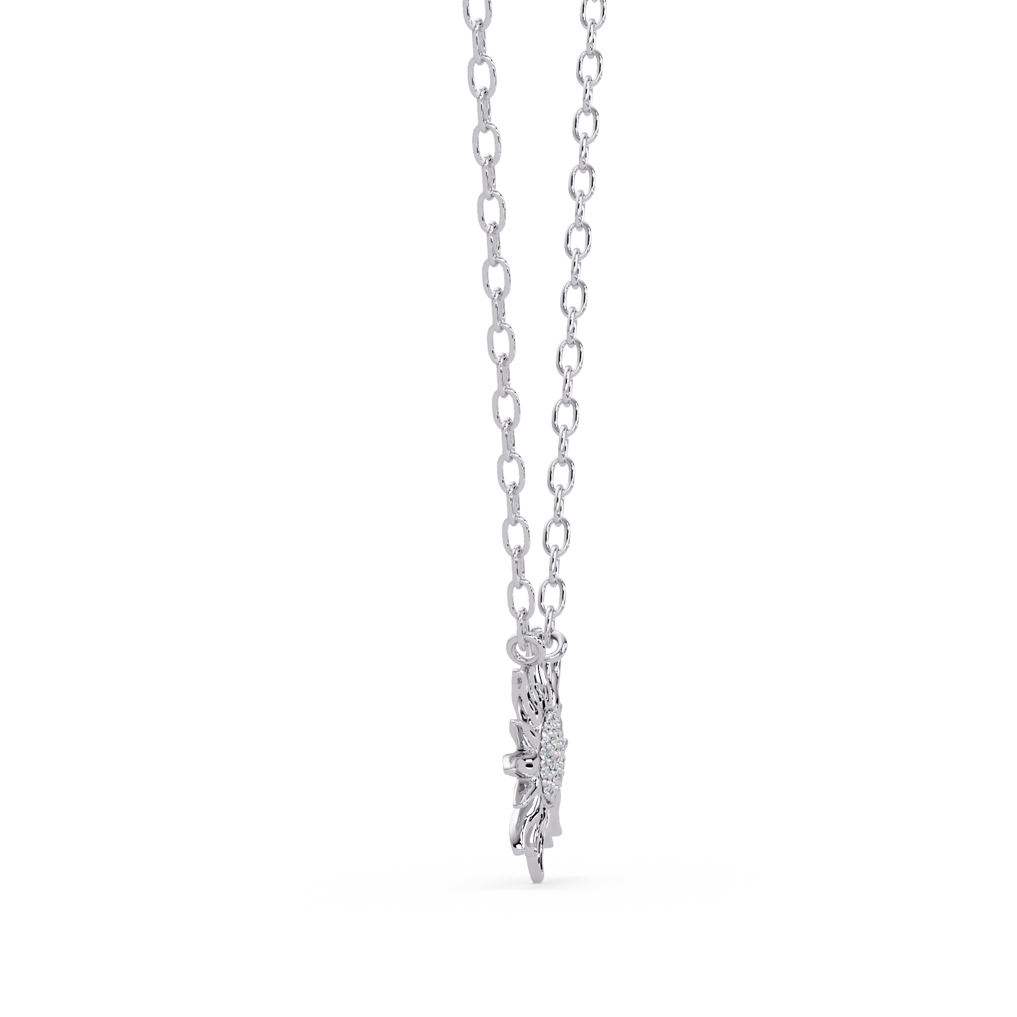 Radiant Sunburst VVS Moissanite Diamond Pendant Diamond Dazzling Sun Jewelry