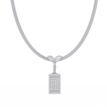 Rolls Royce Logo VVS Moissanite Diamond Unique Custom Design Pendant