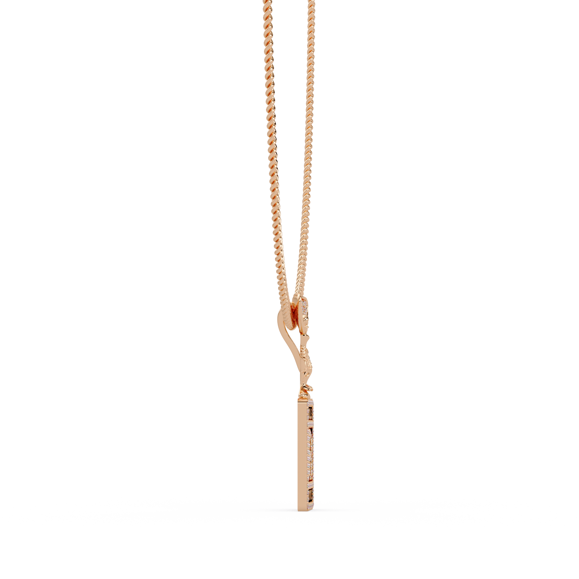 Rolls Royce Logo VVS Moissanite Diamond Unique Custom Design Pendant