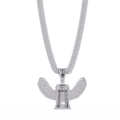 Owl Wing Pendant  VVS Moissanite Diamond Custom Design