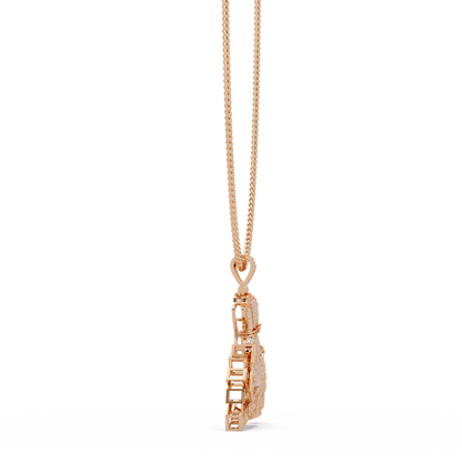 Money Bag Dollar Sign Pendant VVS Moissanite Diamonds