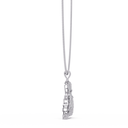 Money Bag Dollar Sign Pendant VVS Moissanite Diamonds