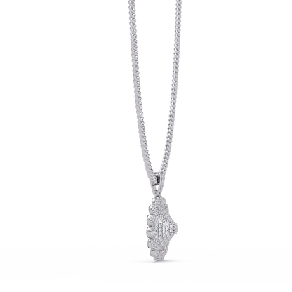 Premium Round Cluster Moissanite Pendant VVS Moissanite Diamonds