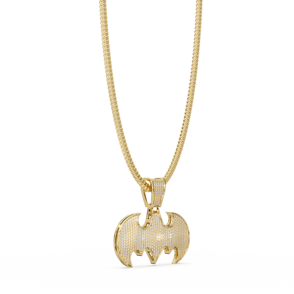 Batman Emblem VVS Moissanite Pendant Hip-Hop Jewelry