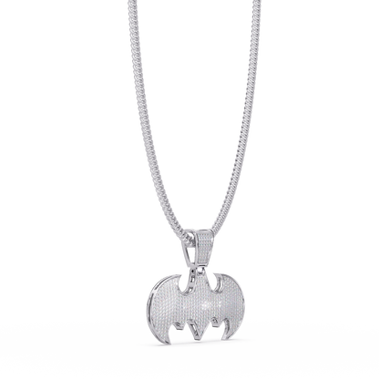 Batman Emblem VVS Moissanite Pendant Hip-Hop Jewelry