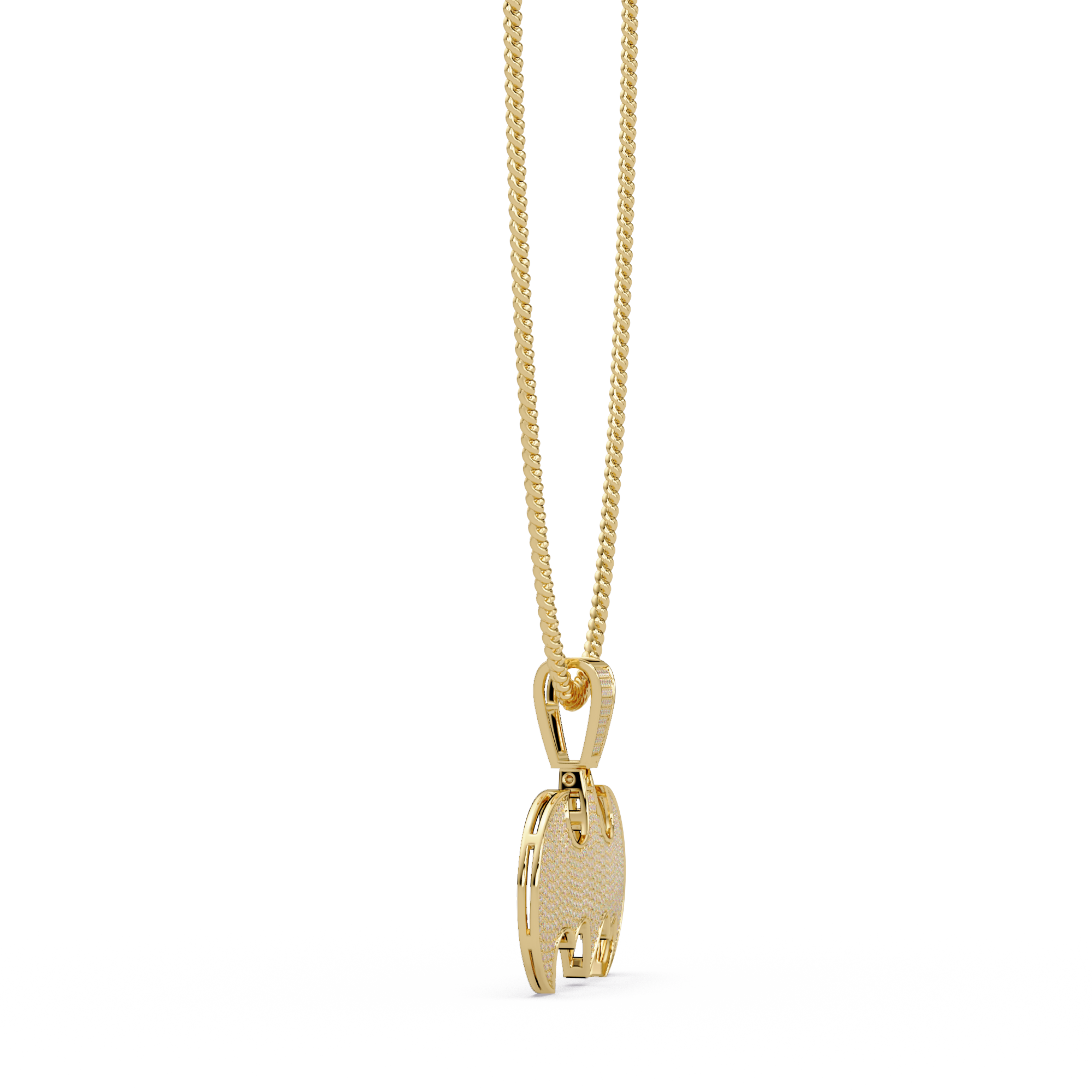 Batman Emblem VVS Moissanite Pendant Hip-Hop Jewelry