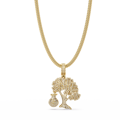 Luxury Tree of Life Pendant – 925 Silver with VVS Moissanite Diamonds