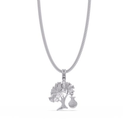 Luxury Tree of Life Pendant – 925 Silver with VVS Moissanite Diamonds