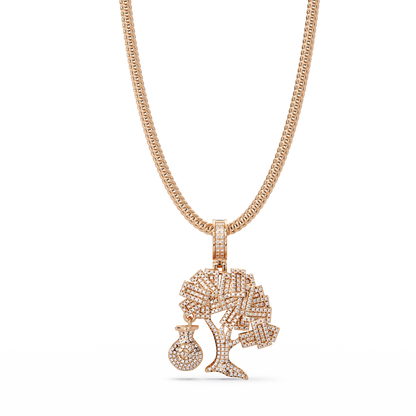 Luxury Tree of Life Pendant – 925 Silver with VVS Moissanite Diamonds