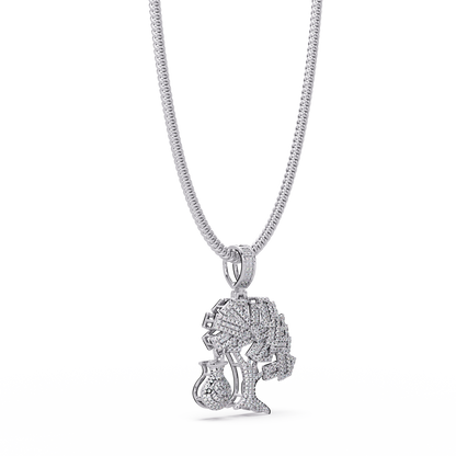Luxury Tree of Life Pendant – 925 Silver with VVS Moissanite Diamonds