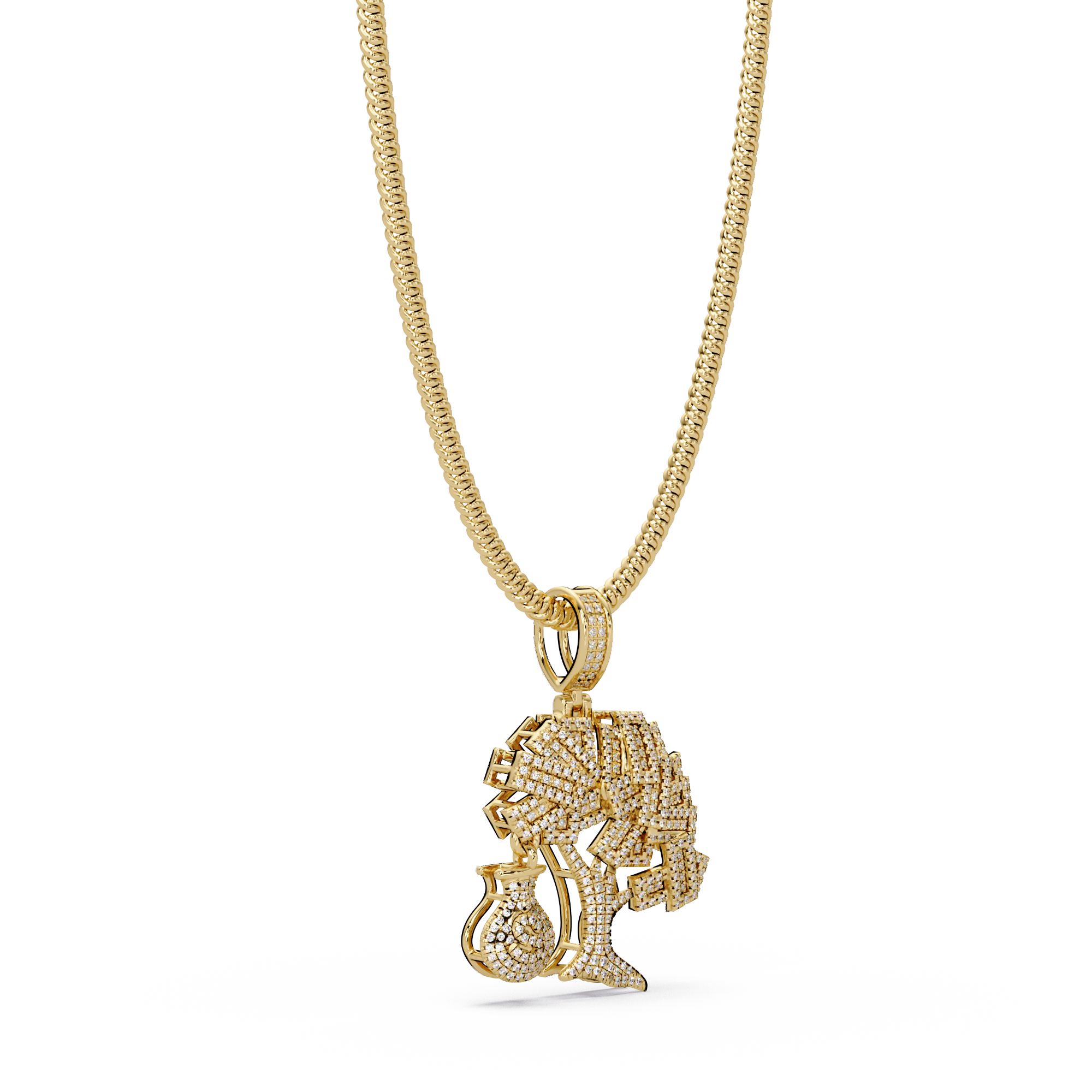Luxury Tree of Life Pendant – 925 Silver with VVS Moissanite Diamonds
