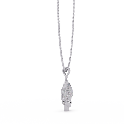 Super Saiyan Inspired Moissanite Pendant  VVS Moissanite Diamond