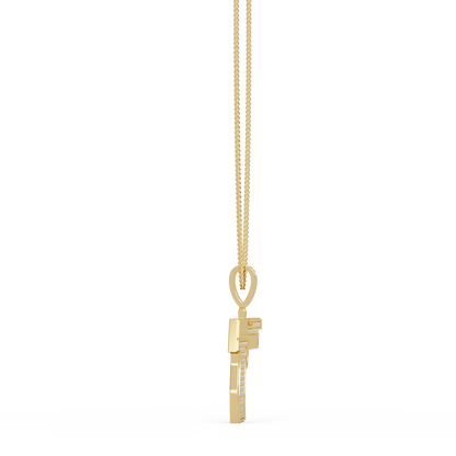 Luxury Pistol-Style Moissanite Pendant Hip-Hop Iced Jewelry