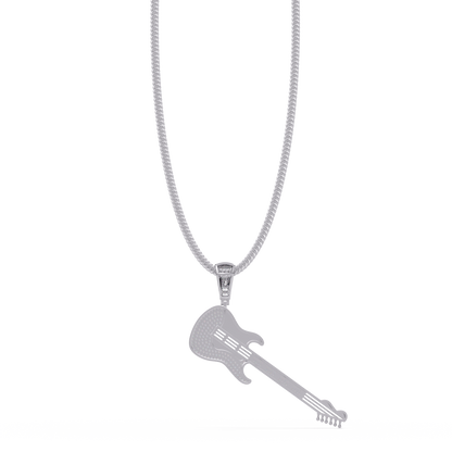 Premium Guitar Pendant VVS Moissanite Diamonds Hip-Hop Jewelry