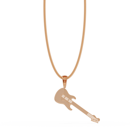 Premium Guitar Pendant VVS Moissanite Diamonds Hip-Hop Jewelry