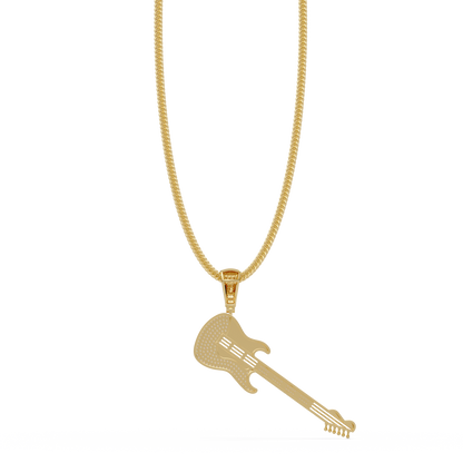 Premium Guitar Pendant VVS Moissanite Diamonds Hip-Hop Jewelry