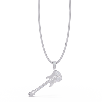 Premium Guitar Pendant VVS Moissanite Diamonds Hip-Hop Jewelry
