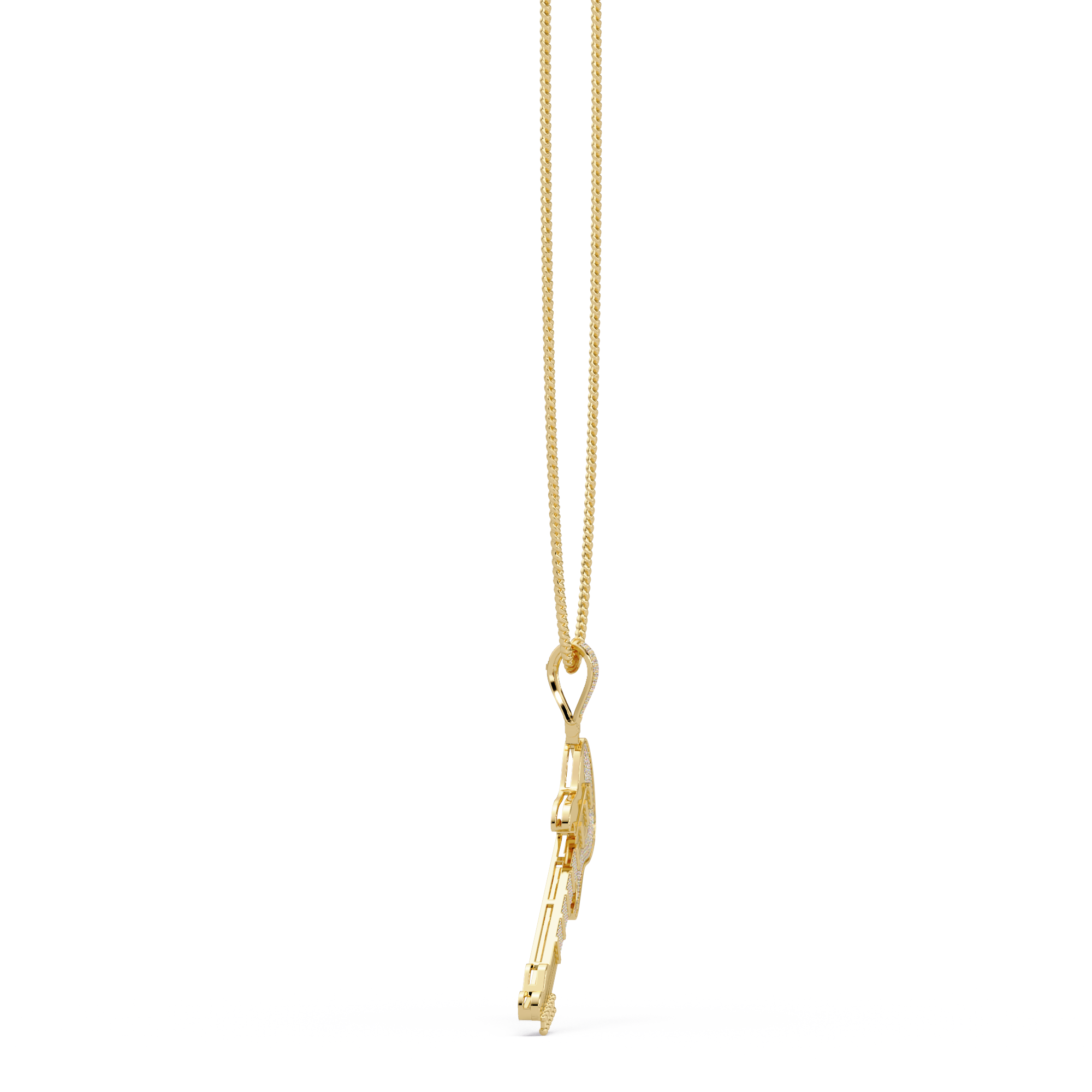 Premium Guitar Pendant VVS Moissanite Diamonds Hip-Hop Jewelry