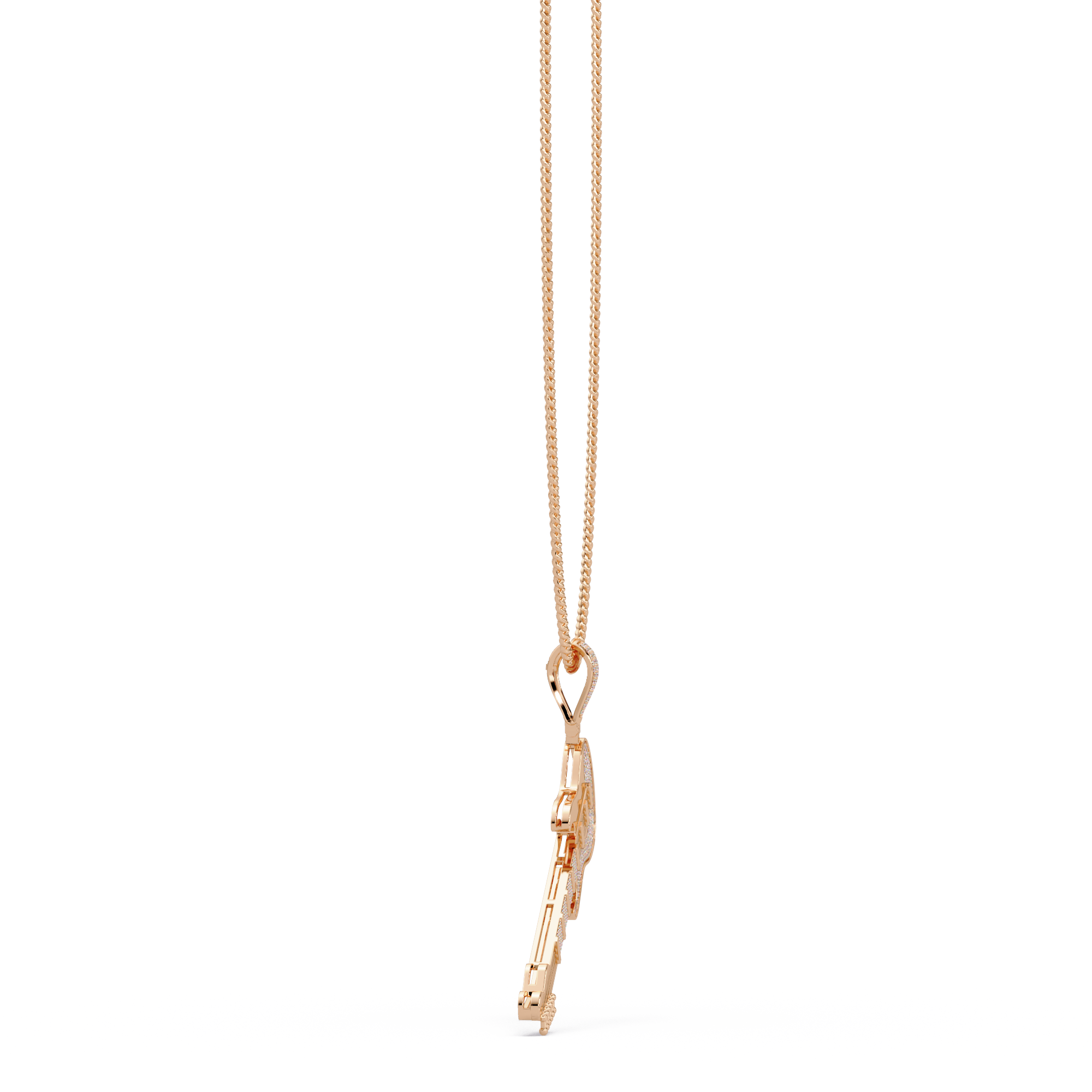 Premium Guitar Pendant VVS Moissanite Diamonds Hip-Hop Jewelry