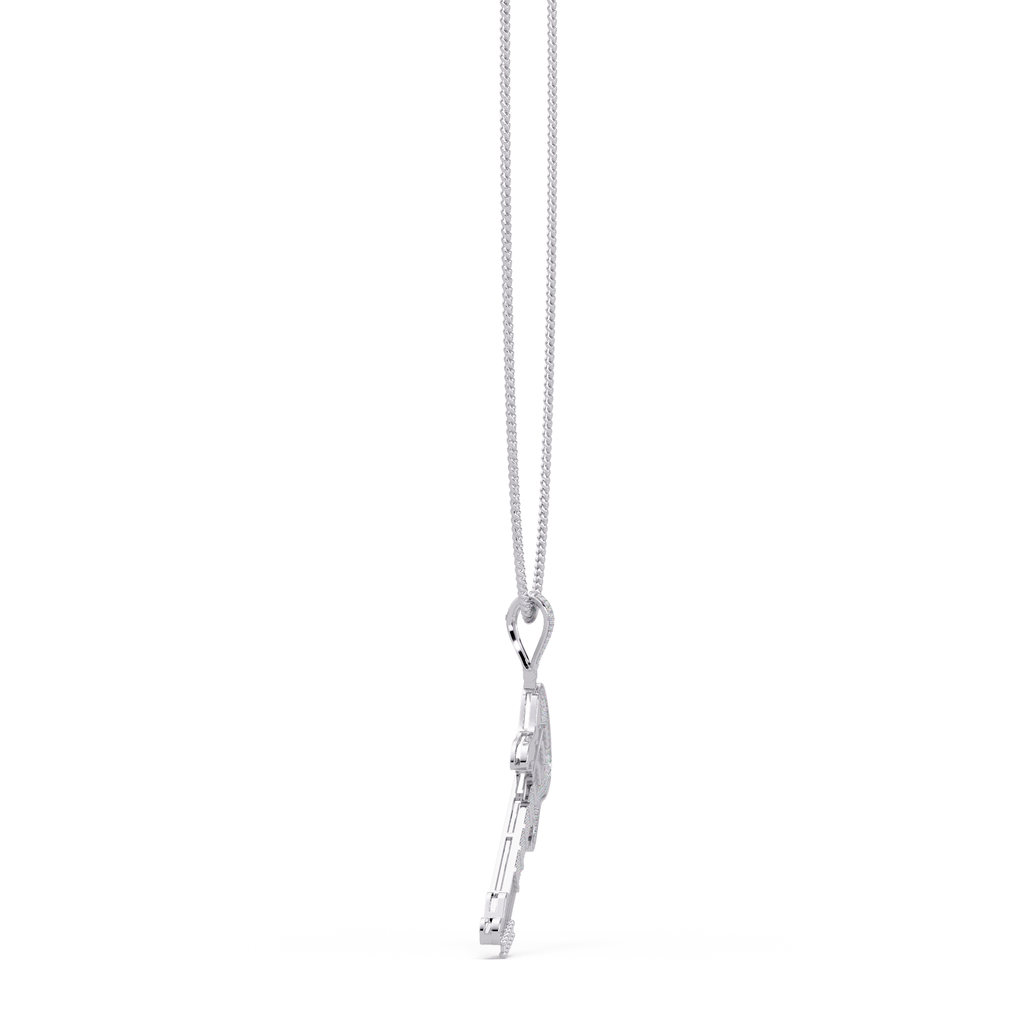 Premium Guitar Pendant VVS Moissanite Diamonds Hip-Hop Jewelry
