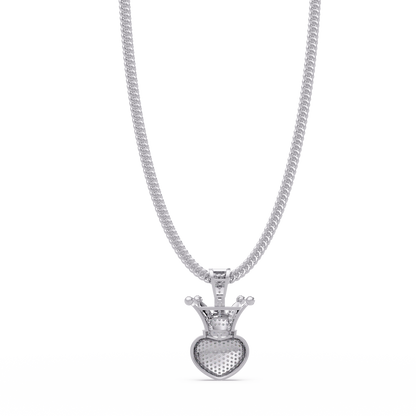 Royal Crown Diamond Pendant VVS Moissanite Iced Jewelry