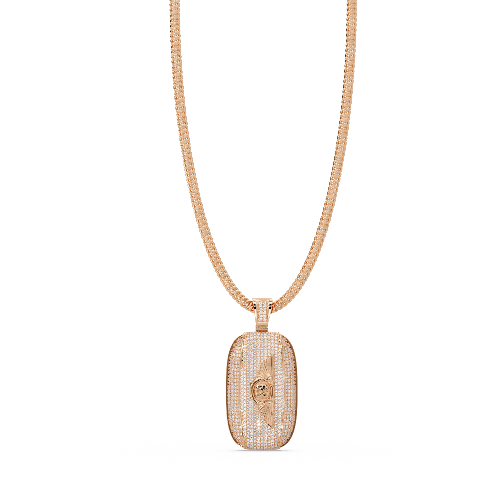 Luxury Bentley Wings Pendant  VVS Moissanite Iced Out Piece