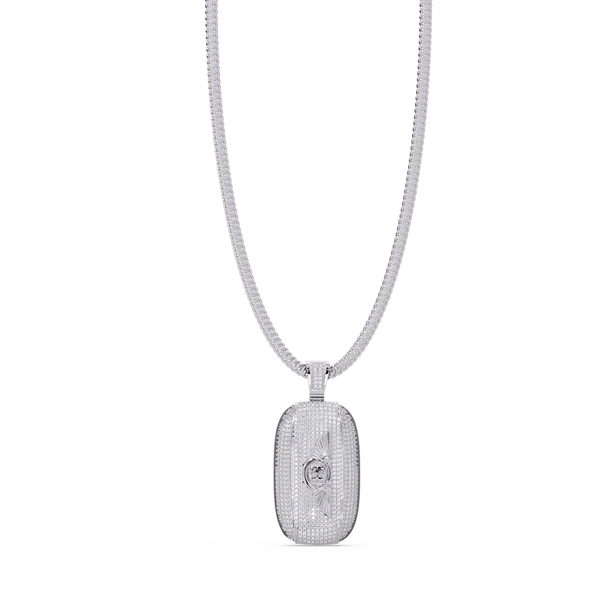 Luxury Bentley Wings Pendant  VVS Moissanite Iced Out Piece