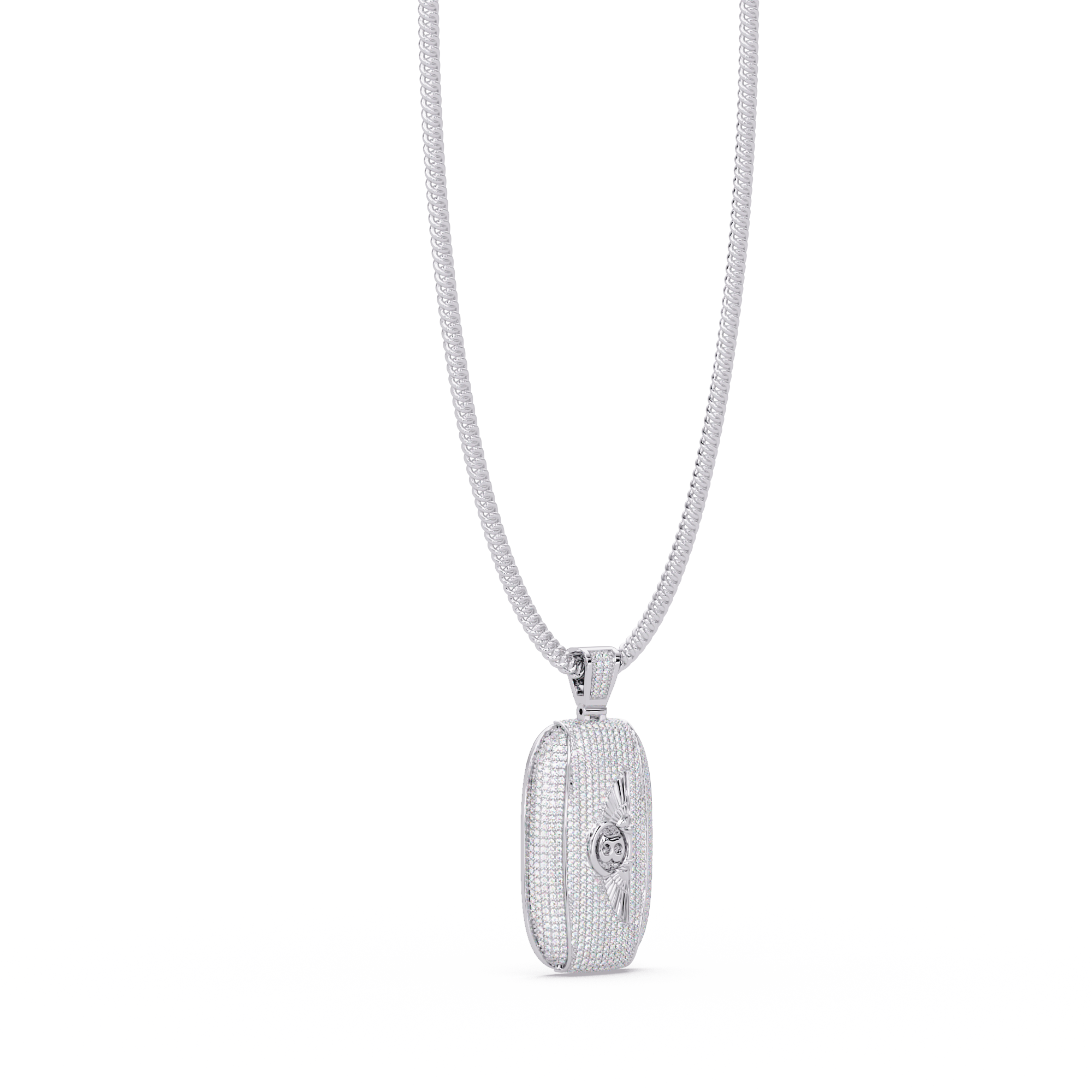 Luxury Bentley Wings Pendant  VVS Moissanite Iced Out Piece